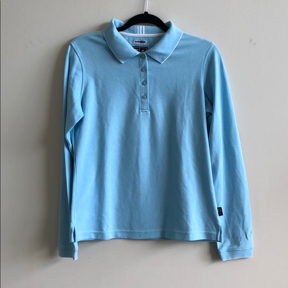 Adidas baby blue long sleeve shirt